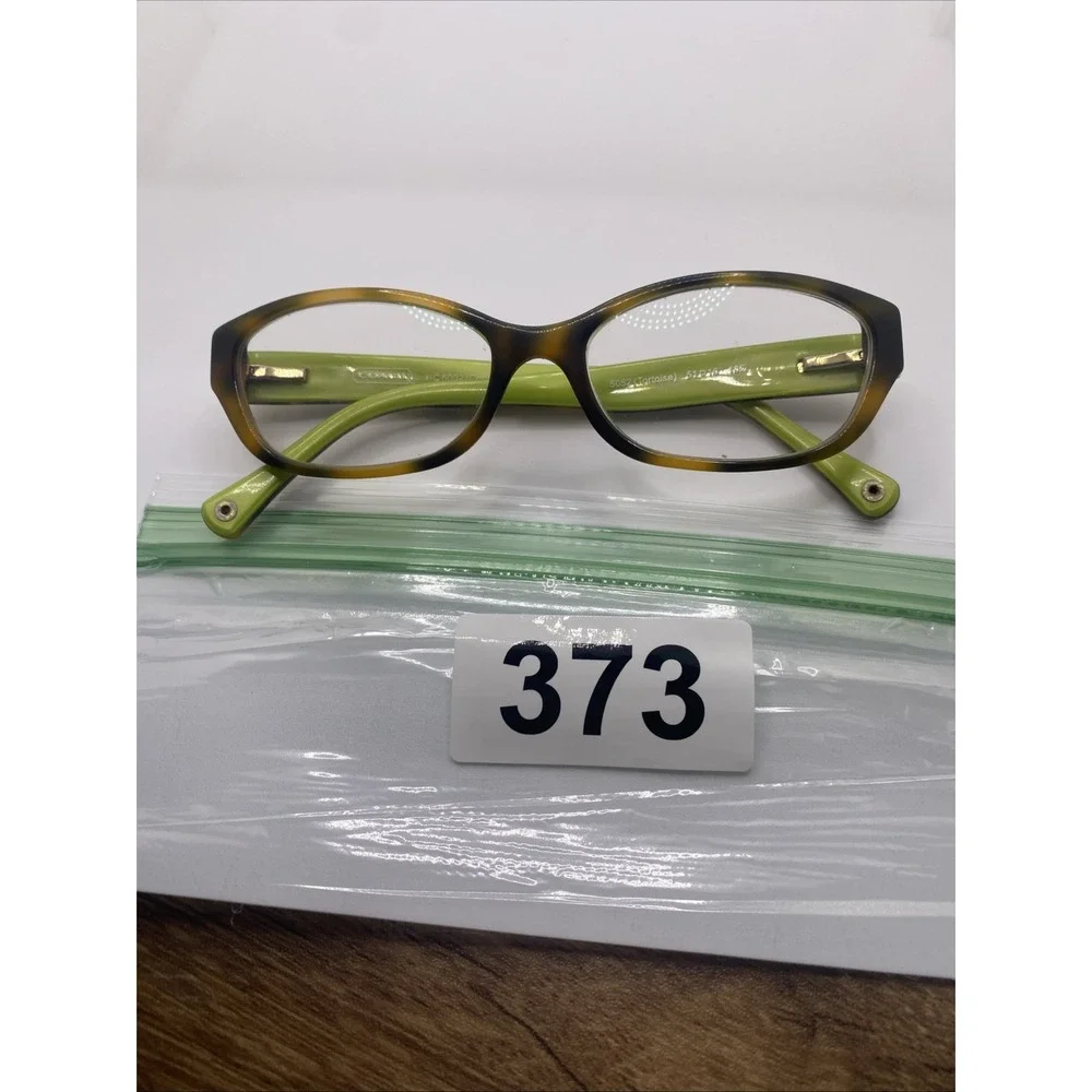 Coach Eyeglasses FRAMES ONLY HC 6002 Cecilia 51-16-135 Brown Tortoise Green 373
